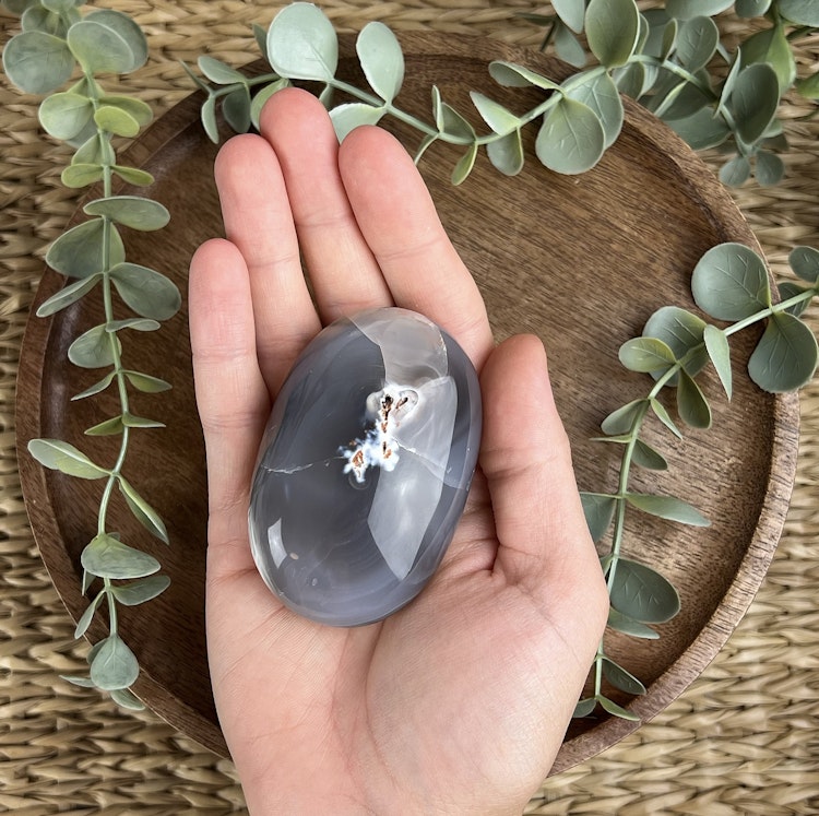 Orca Agat meditationssten (handsten) E