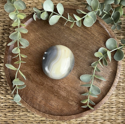 Orca Agat meditationssten (handsten) F