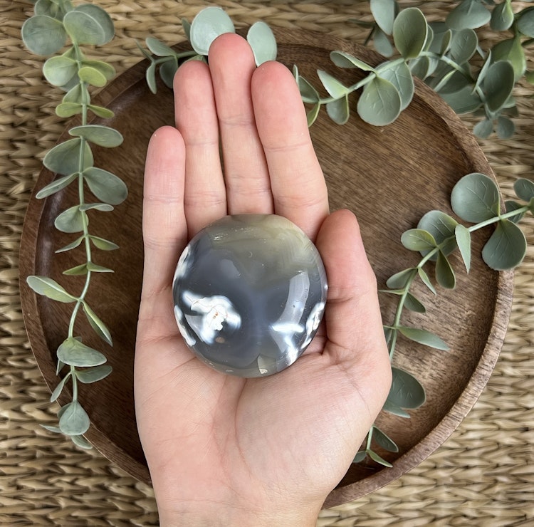 Orca Agat meditationssten (handsten) F