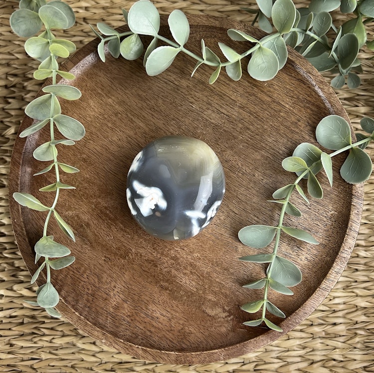 Orca Agat meditationssten (handsten) F