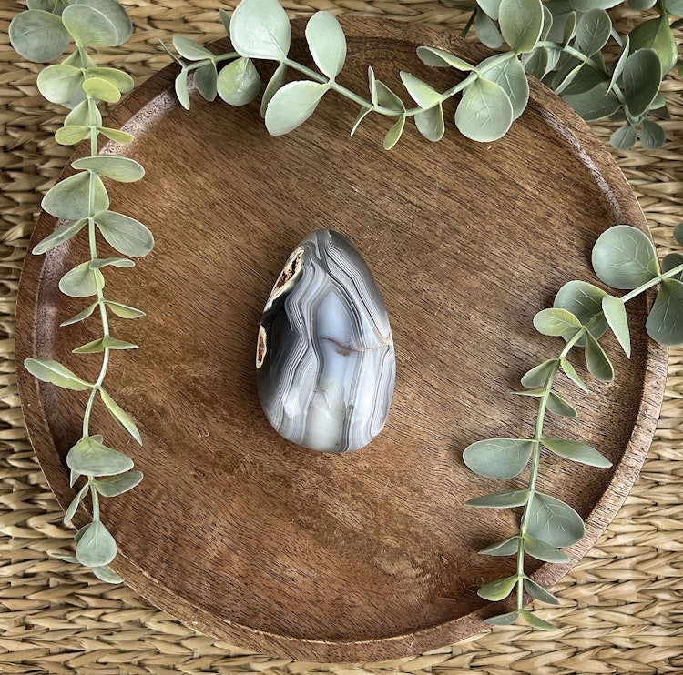 Orca Agat meditationssten (handsten) I