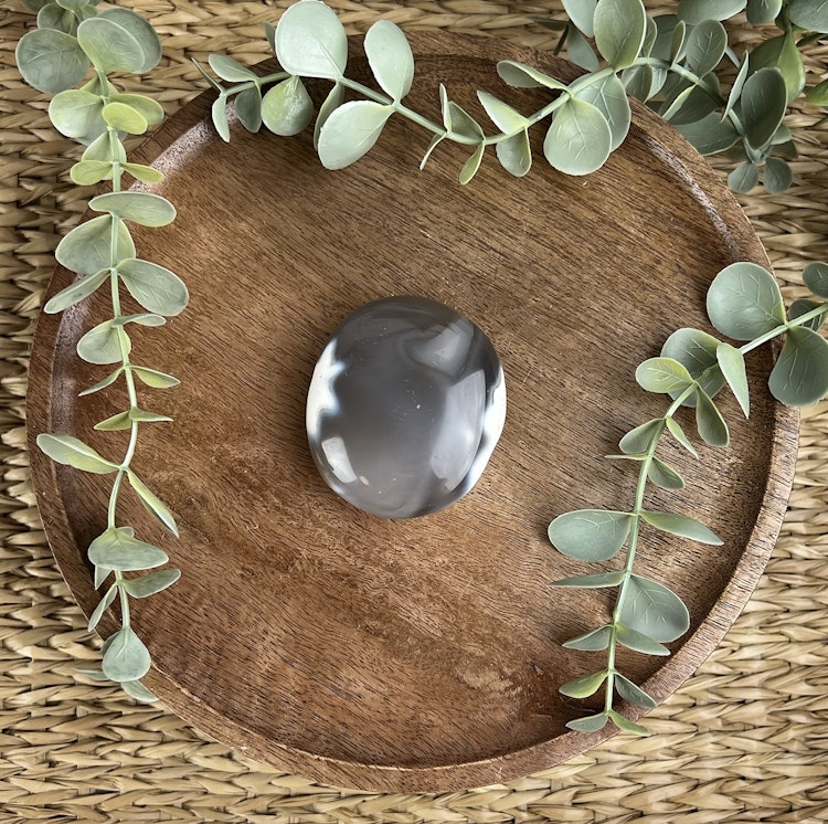 Orca Agat meditationssten (handsten) L