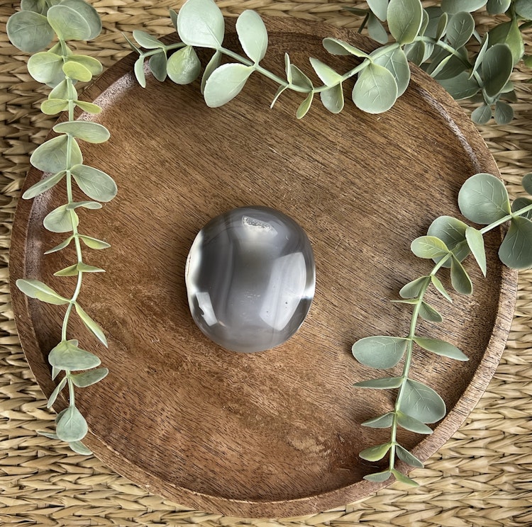 Orca Agat meditationssten (handsten) L