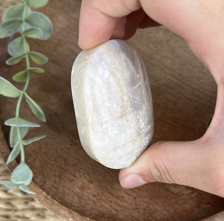 Indisk Månsten meditationssten (handsten) A