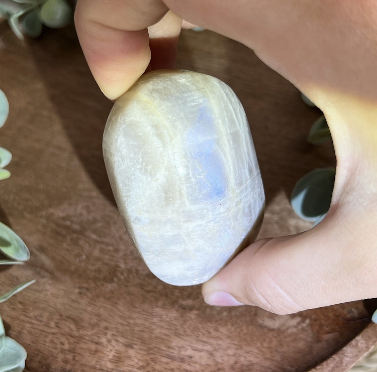 Indisk Månsten meditationssten (handsten) A