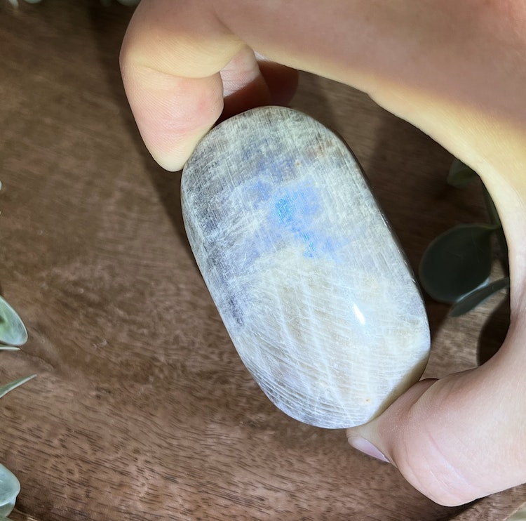 Indisk Månsten meditationssten (handsten) B