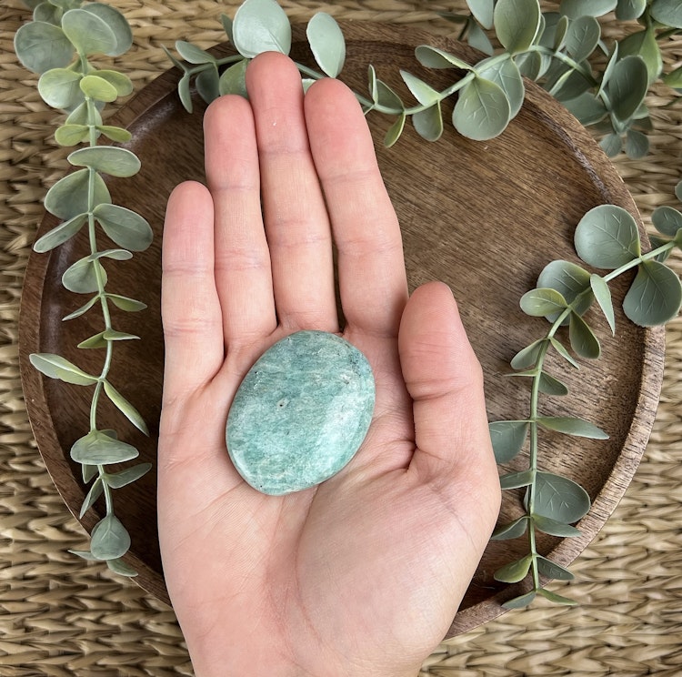 Amazonit meditationssten (handsten) A