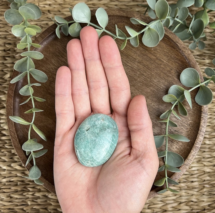 Amazonit meditationssten (handsten) A