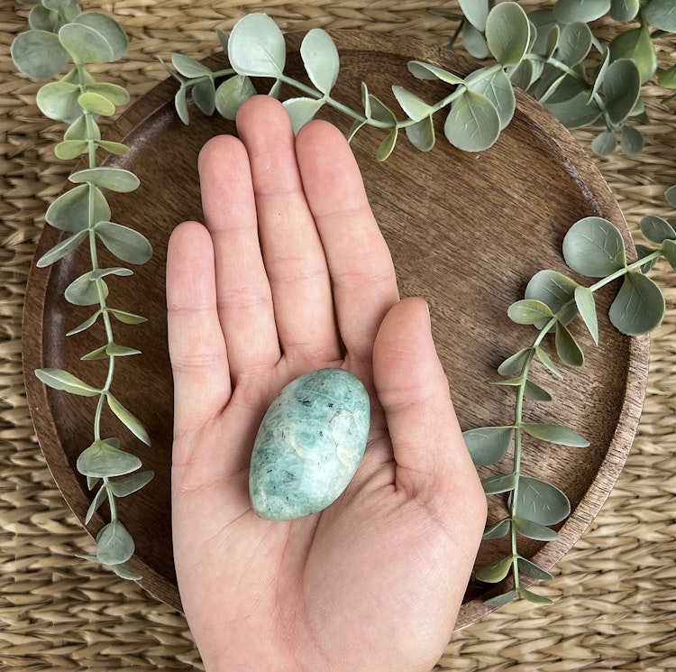 Amazonit meditationssten (handsten) D