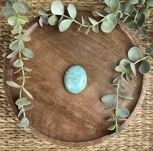 Amazonit meditationssten (handsten) E