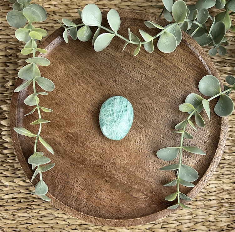 Amazonit meditationssten (handsten) F