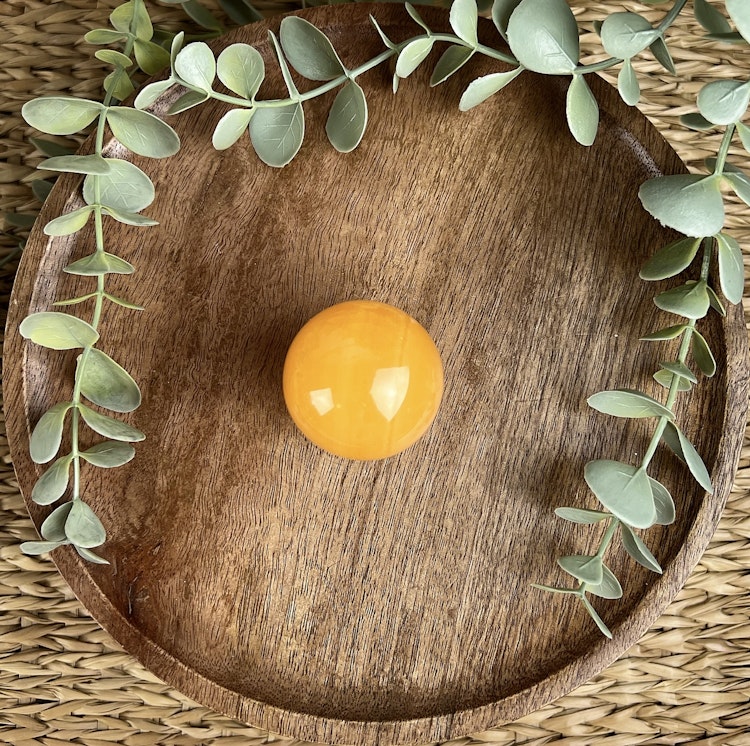 Orange kalcit klot A