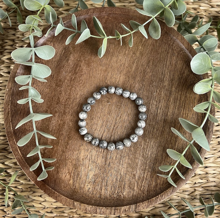 Stenarmband av Picassojaspis (8 mm)
