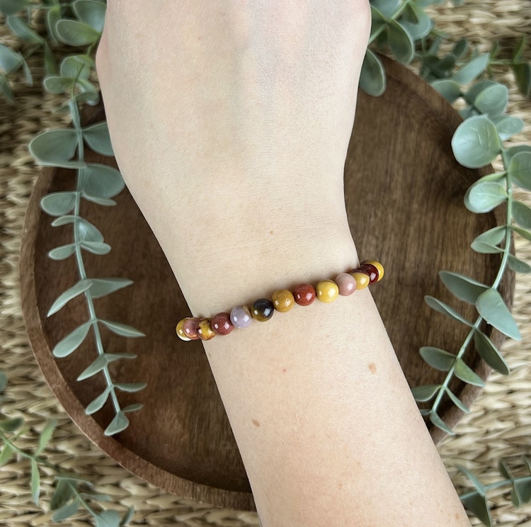 Stenarmband av Mookait Jaspis (6 mm)