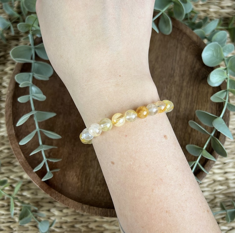 Stenarmband av Golden healer (8 mm)