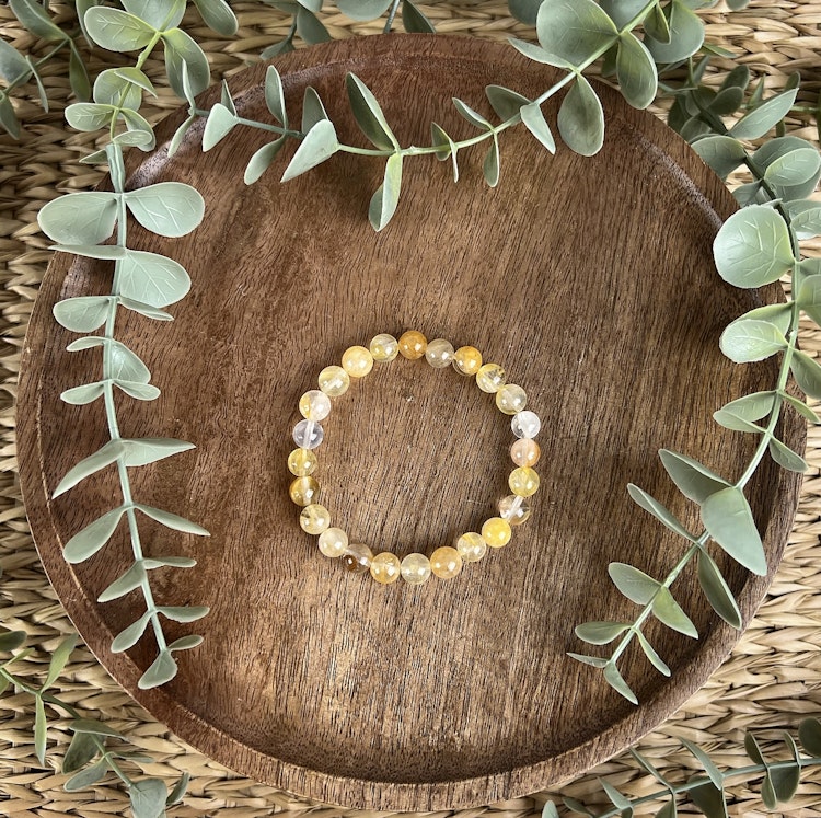 Stenarmband av Golden healer (8 mm)