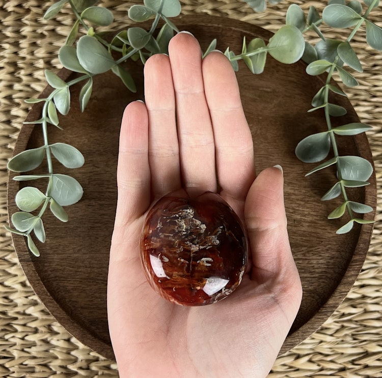 Karneol meditationssten (handsten) A