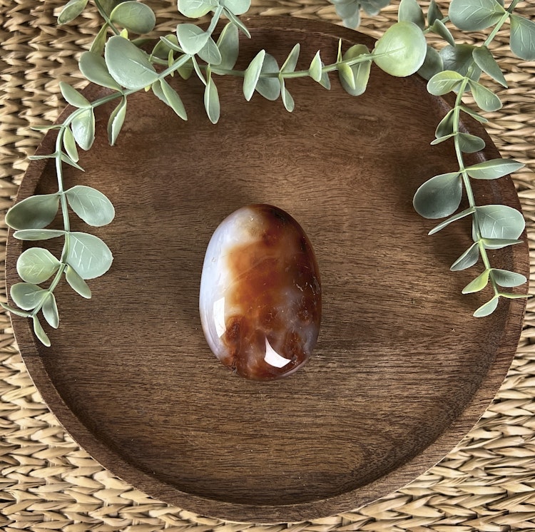 Karneol meditationssten (handsten) B