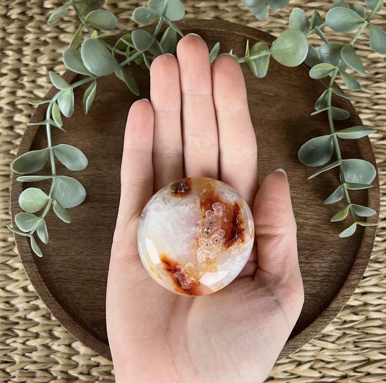 Karneol meditationssten (handsten) C
