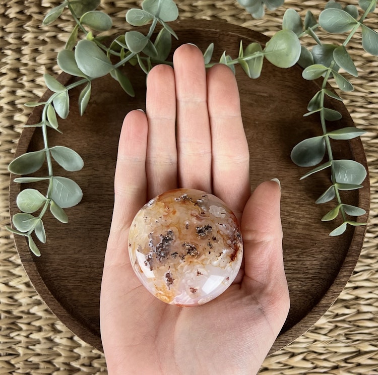 Karneol meditationssten (handsten) C