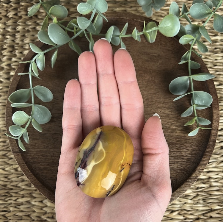 Mookait Jaspis meditationssten/handsten A