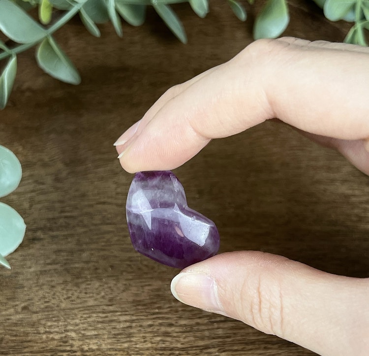 Fluorithjärta ”godisfluorit/candyfluorite” C