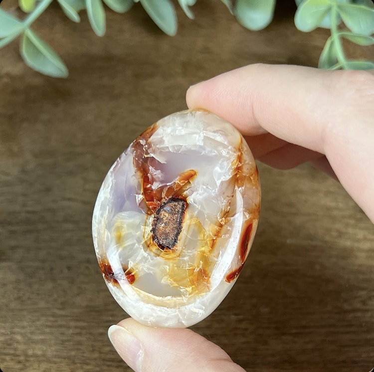 Karneol meditationssten (handsten) A