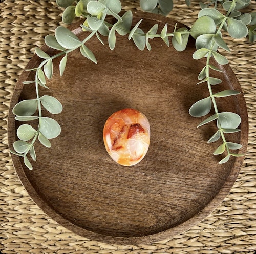 Karneol meditationssten (handsten) B