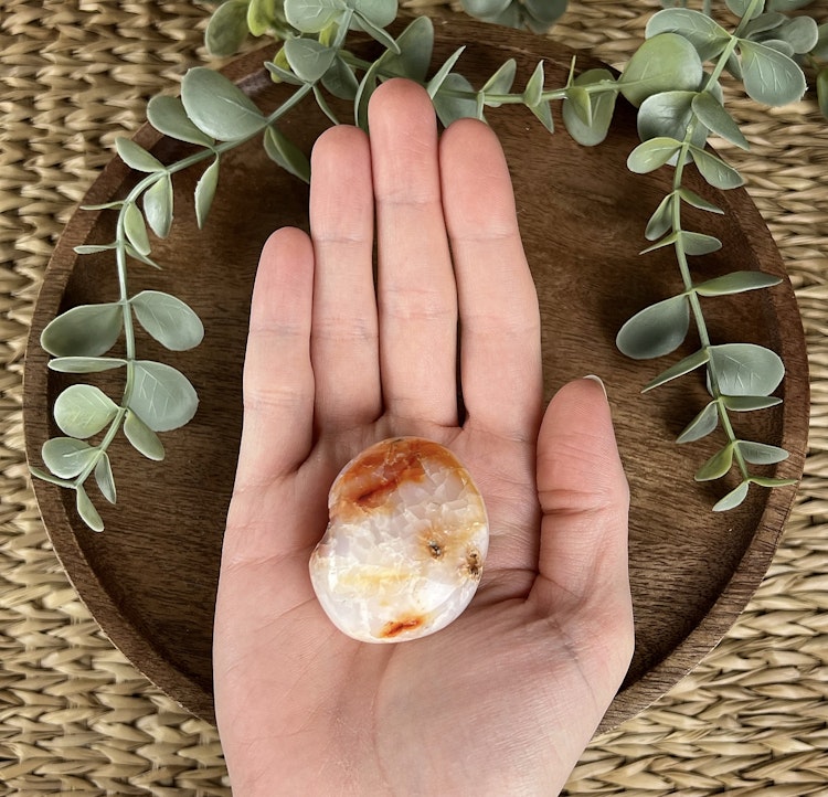 Karneol meditationssten (handsten) C