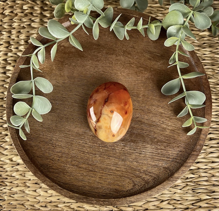 Karneol meditationssten (handsten) D