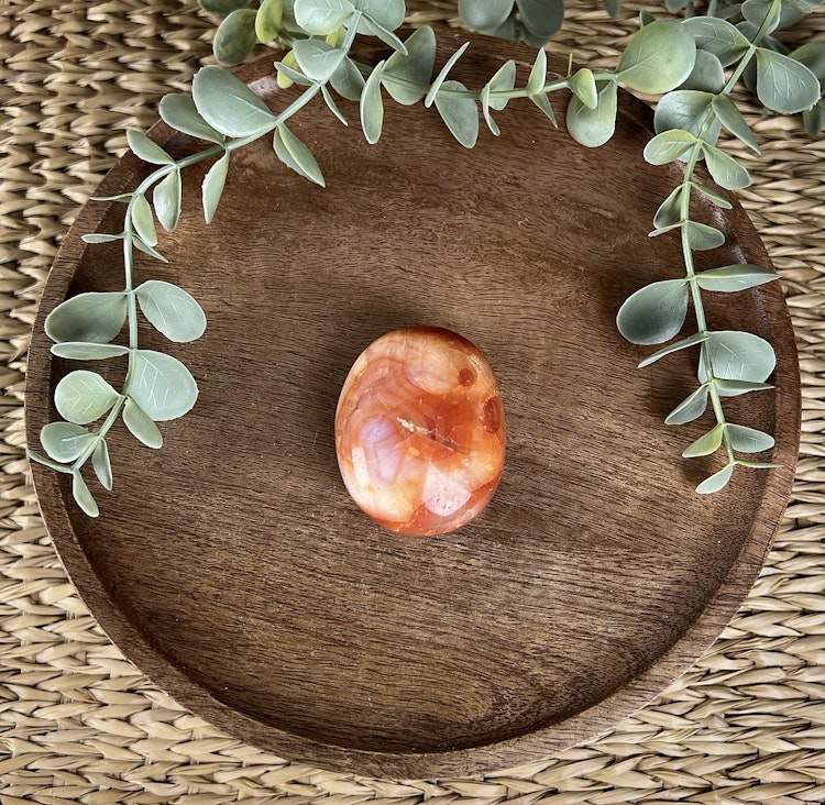 Karneol meditationssten (handsten) E