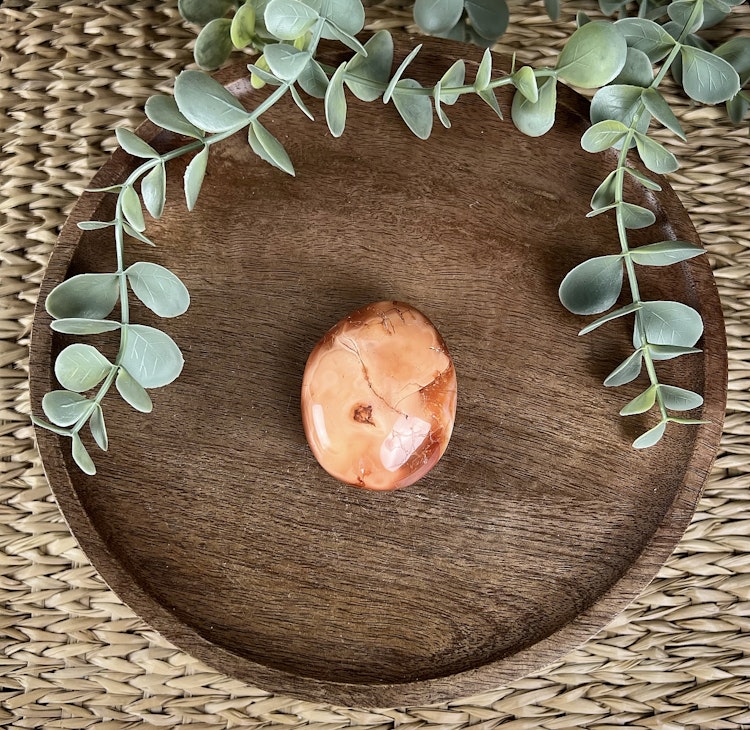 Karneol meditationssten (handsten) E