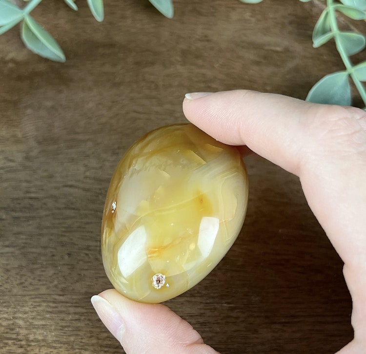 Karneol meditationssten (handsten) F