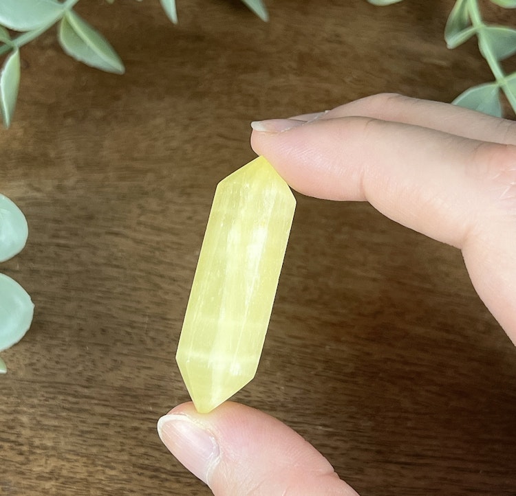 Citronkalcit dubbelterminerad spets