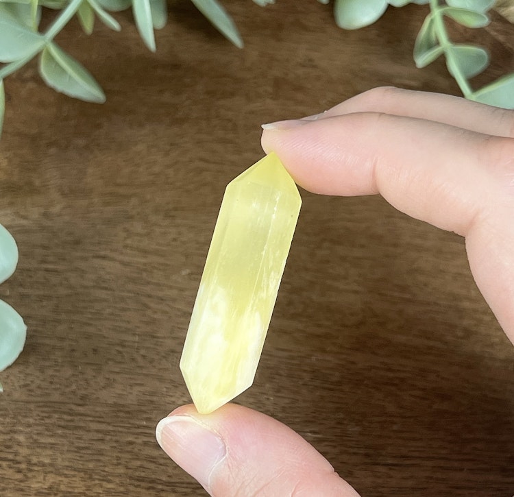 Citronkalcit dubbelterminerad spets