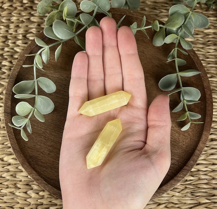 Citronkalcit dubbelterminerad spets