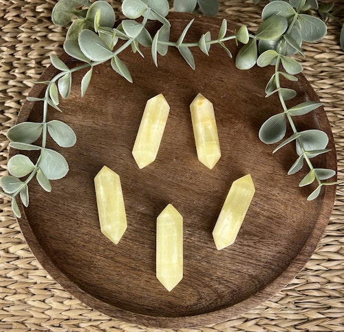 Citronkalcit dubbelterminerad spets