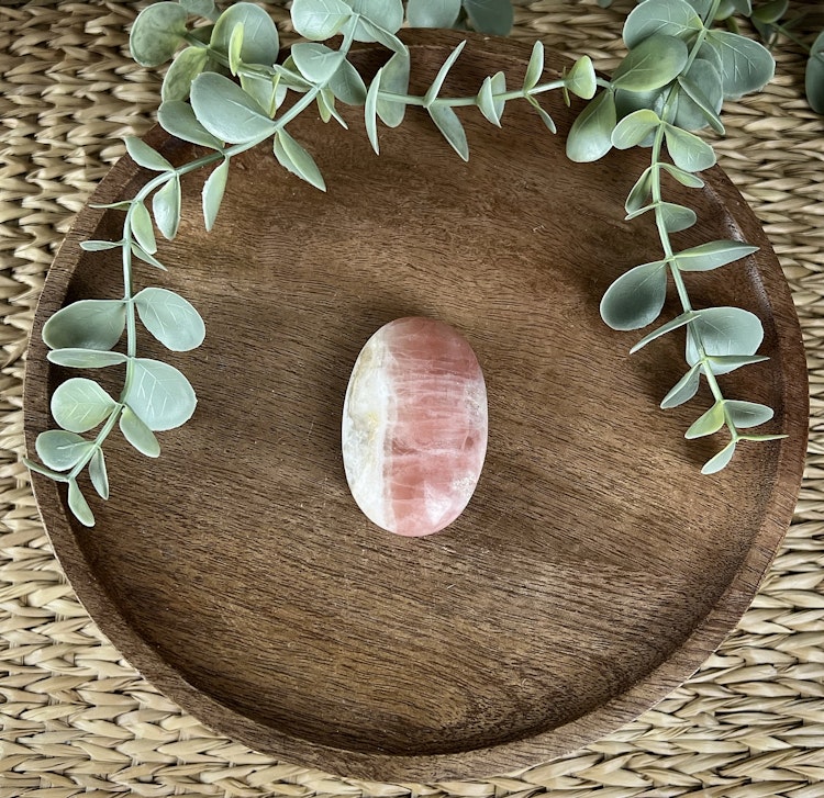 Rosenkalcit meditationssten/handsten C