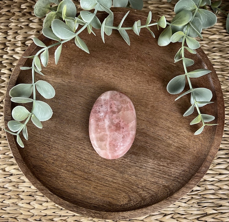 Rosenkalcit meditationssten/handsten I