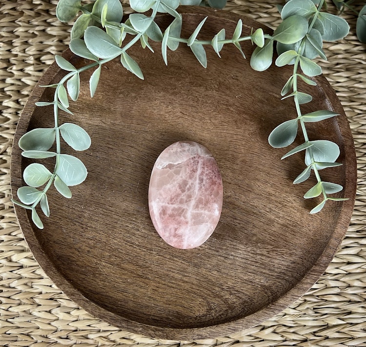 Rosenkalcit meditationssten/handsten I