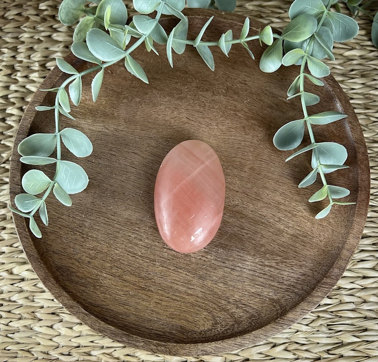 Rosenkalcit meditationssten/handsten M