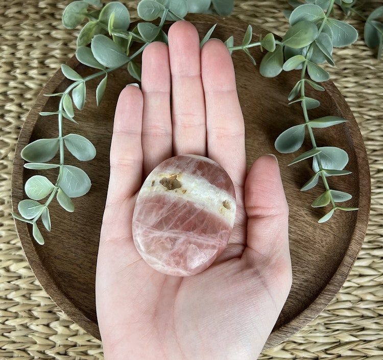 Rosekalcit meditatonssten/handsten P
