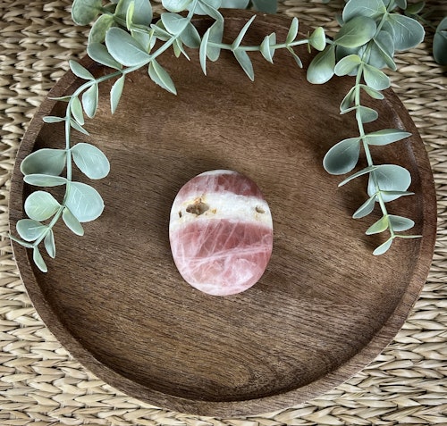 Rosekalcit meditatonssten/handsten P