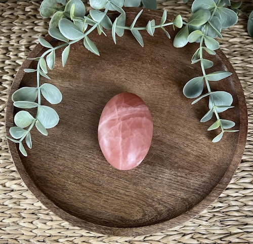 Rosenkalcit meditationssten/handsten R
