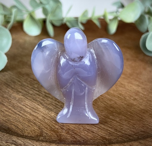 Kalcedon ängel med fina dendriter
