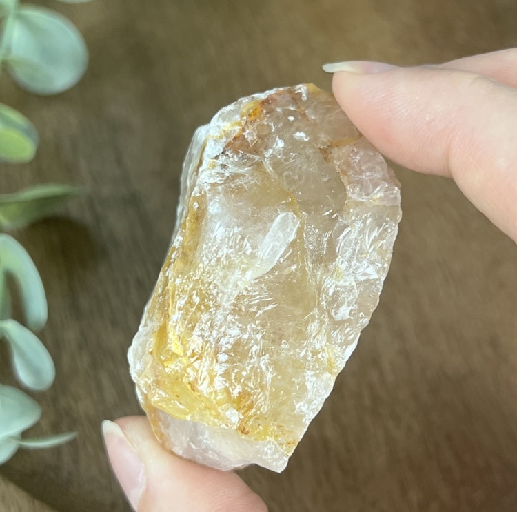 Golden Healer (gul hematoidkvarts) rå bit B