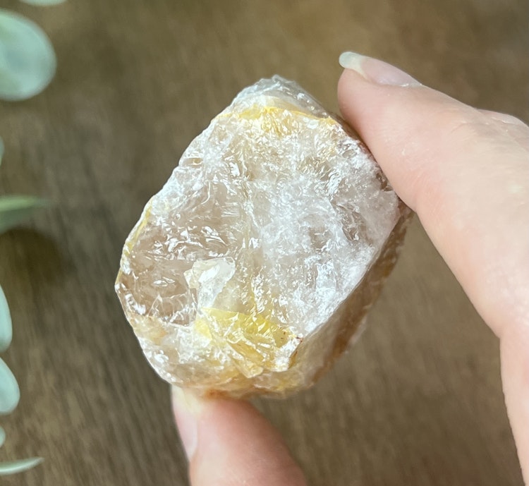 Golden Healer (gul hematoidkvarts) rå bit B