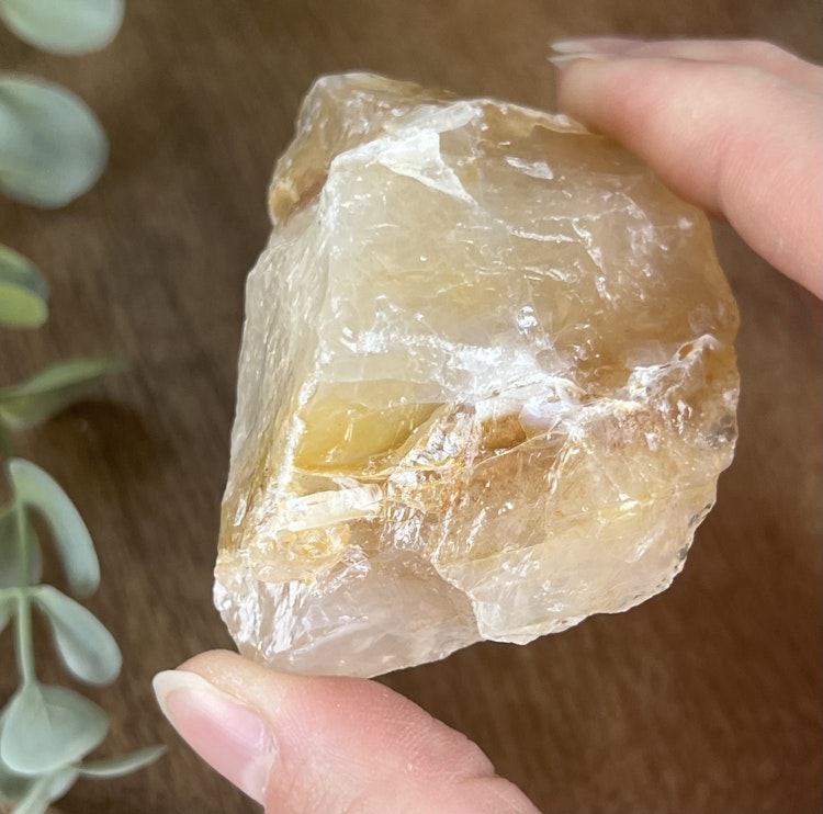 Golden Healer (gul hematoidkvarts) rå bit D