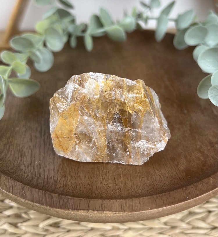 Golden Healer (gul hematoidkvarts) rå bit E