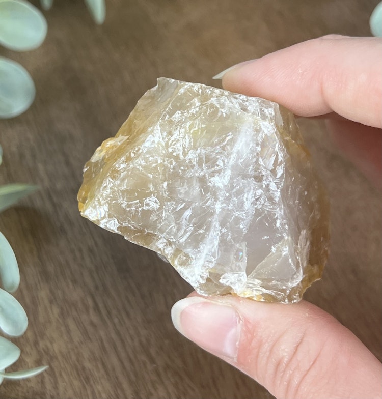 Golden Healer (gul hematoidkvarts) rå bit F
